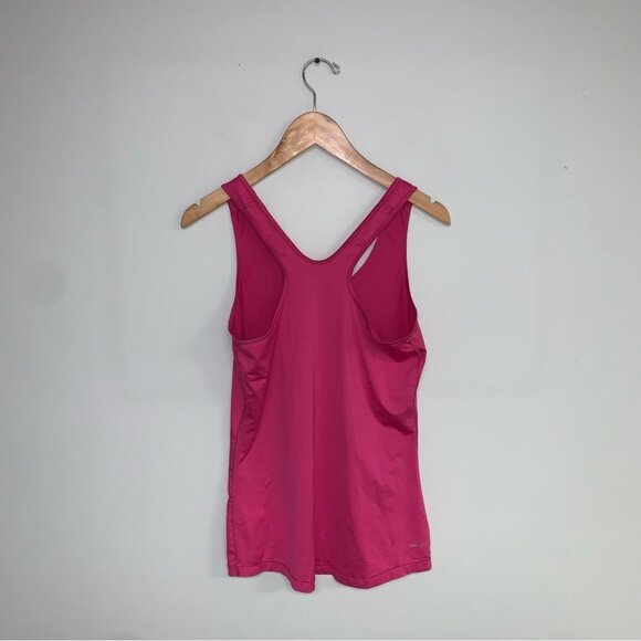 Nike Pro Tank ‎ Top Women’s Size Medium Pink Magenta Logo Racerback Athletic Fit - Picture 4 of 6